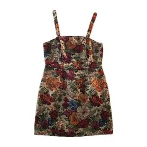 Multicolor Floral Tapestry Dress - Size L